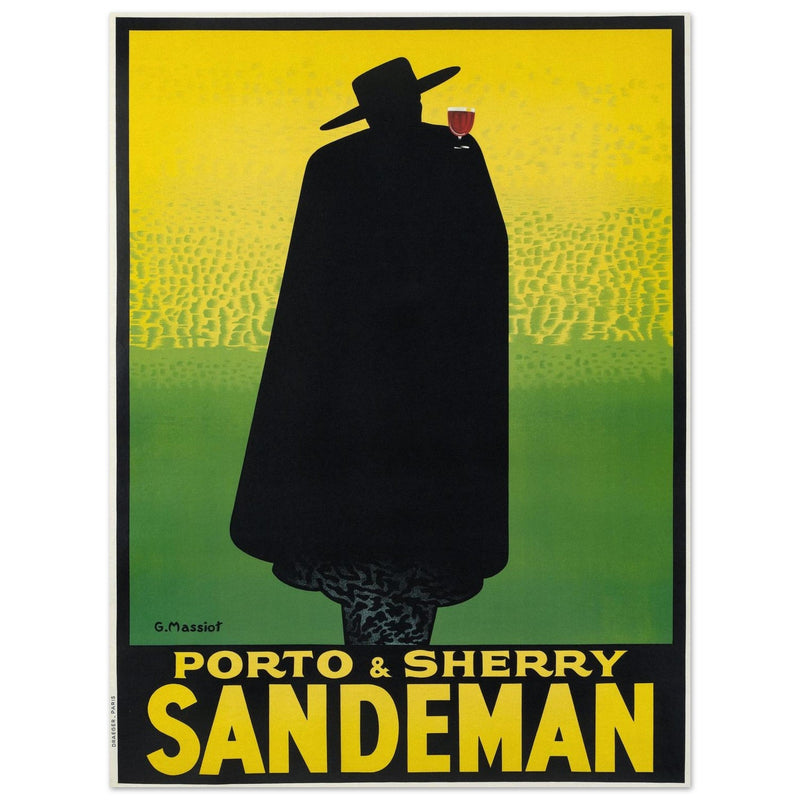 Sandman Porto sherry vintage advertising  . by George Massiot