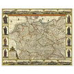 Germaniae nova tabula. Holy Roman Empire by Claes Janszoon Visscher.