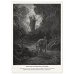 Gustave Dore The Bible engraving print . Adam and Eve driven out from Eden.
