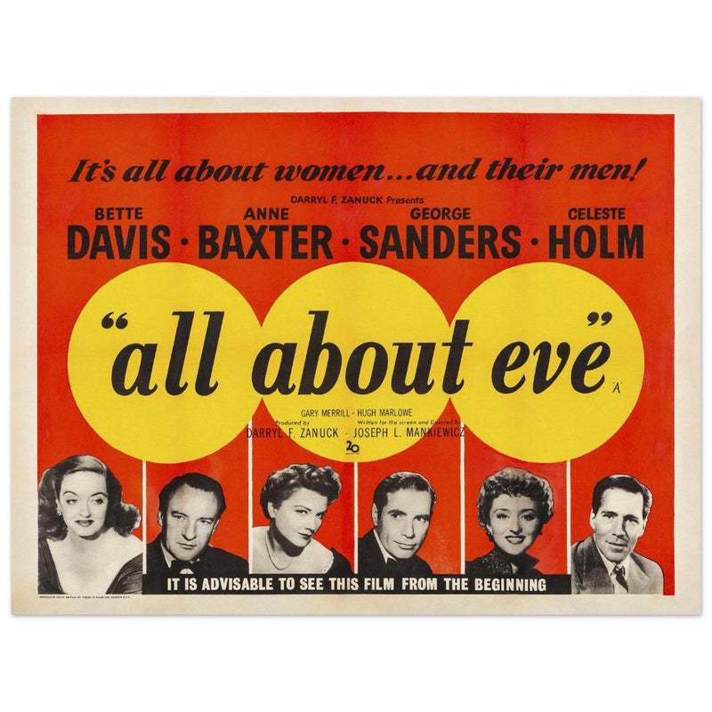 All about Eve movie poster.