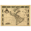 Ancient map of America. Nova Totius Americae Descriptio by Frederik de Wit