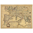 Ancient Europe map print from 1650. Lumen Historiarum per Occidentem by Petrus Kaerius