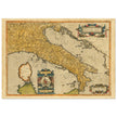 Ancient map of Italy by Abraham Ortelius. Vintage historic map.