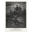 Gustave Dore The Bible engraving print . The prayer of Jacob .