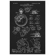 Winding Mechanism for Time Pieces, vintage clock patent .