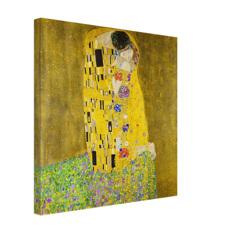 Gustav Klimt painting The Kiss
