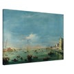 Giudecca Canal and the Zattere in Venice Italy. Antique painting by Francesco Guardi 1757.