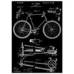 Vintage bicycle patent 1899 by M. C Johnson.