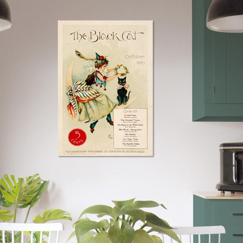 The Black cat vintage poster of the XIX Century.