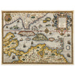 Ancient map of Florida, West Indies and the Caribbean sea by Theodor de Bry
