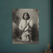 Geronimo Apache leader.  Portrait of native american indian.