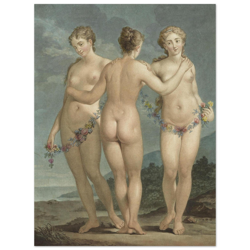 The Three Graces ( Les Trois Graces  ) painting by Jean François Janinet