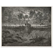 Don Quixote riding his horse by Gustave Dore dreaming of a life full of adventures.