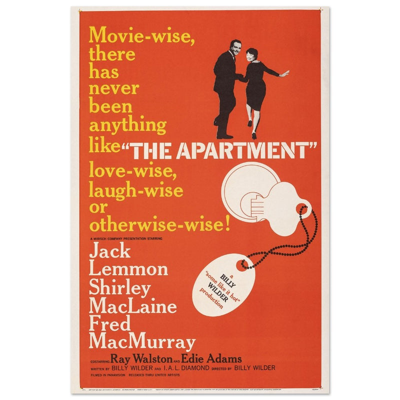 Billy Wilder The Apartment movie poster.