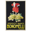 White Vermouth aperitif drink Bonomelli vintage advertising. Fine art  poster by Luciano Achille Mauzan 1932