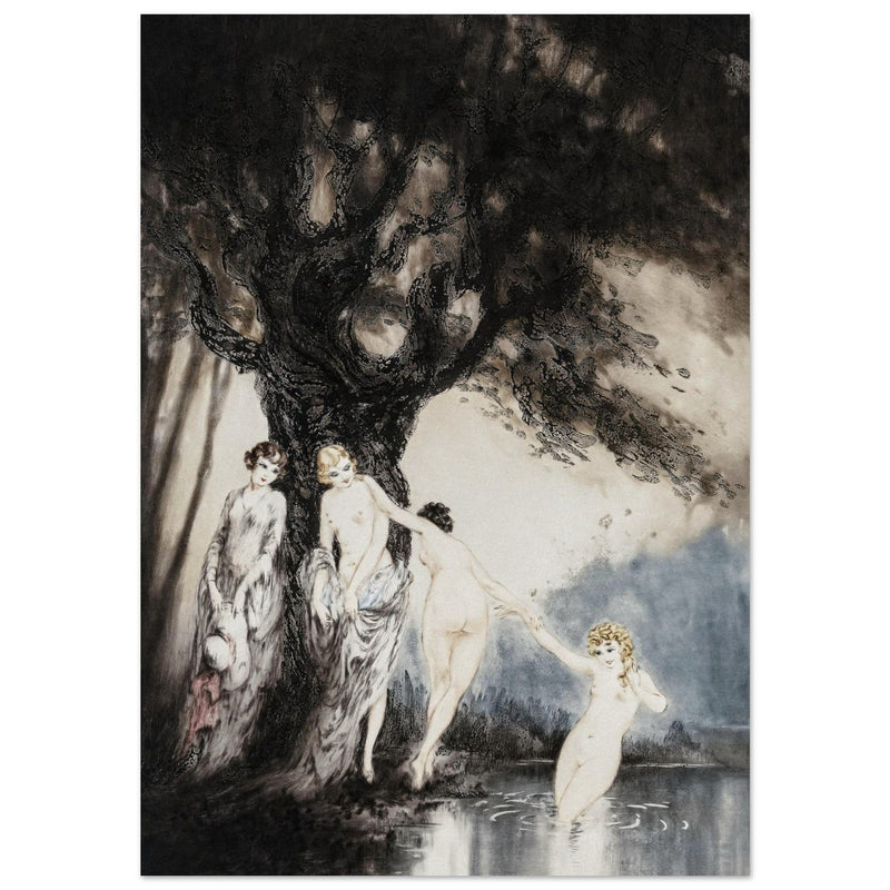 Louis Icart illustration "Les Baigneuses" ( The Bathers )