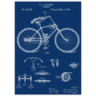 Vintage bicycle patent by Richard J Gatling 1894