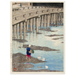 The Gion Bridge at Hondo in Amakusa by Kawase Hasui