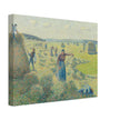 La Recolte des Foins  Eragny. The haymaking Eragny by Camille Pissarro 1887.