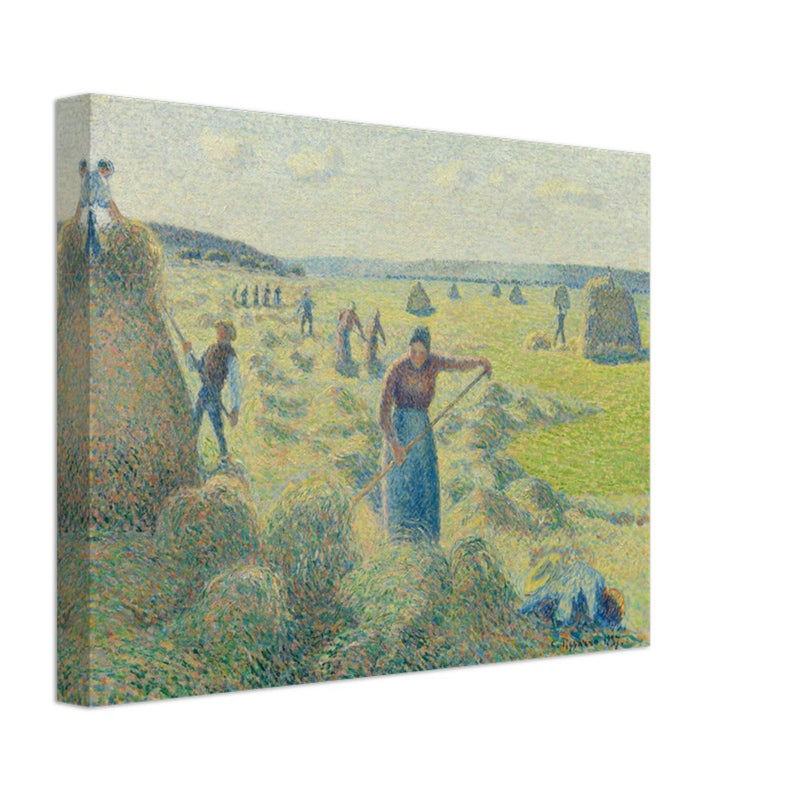 La Recolte des Foins  Eragny. The haymaking Eragny by Camille Pissarro 1887.