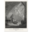 Gustave Dore The Bible engraving print . The Annunciation illustration .