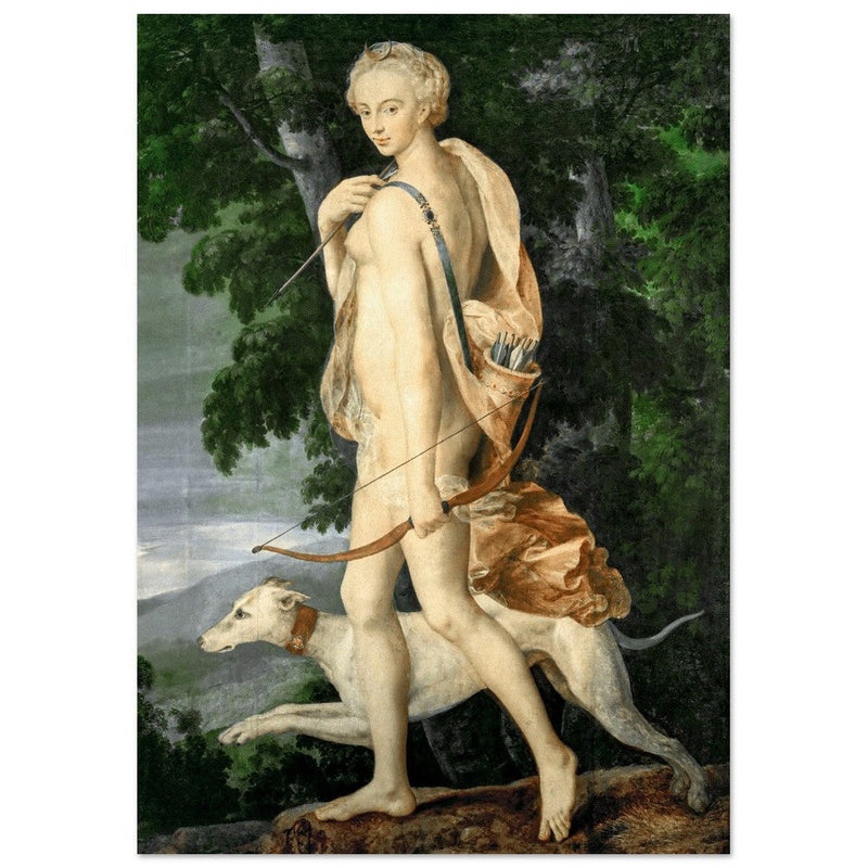 Diana the Huntress attributed to Luca Penni.