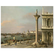Canaletto antique painting in Venice Italy. Bacino di S. Marco.