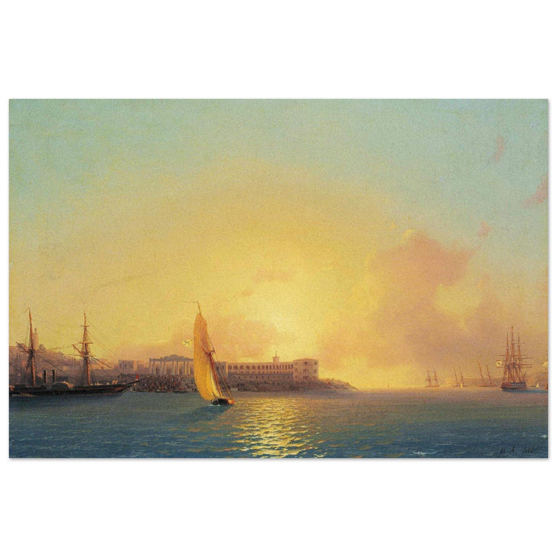 Ivan Aivazovsky  painting Grafskaya wharf, Sebastopol Crimea