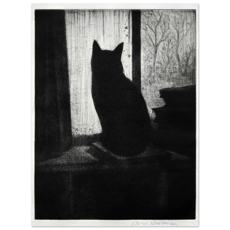 The Cat poster reproduction Author : Cristopher Richard Wynne Nevinson
