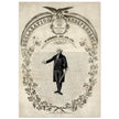Declaration of Independence of America. George washington manuscript illustration.