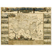 Vintage historic map of Asia by Nicolaes Visscher XVII century.