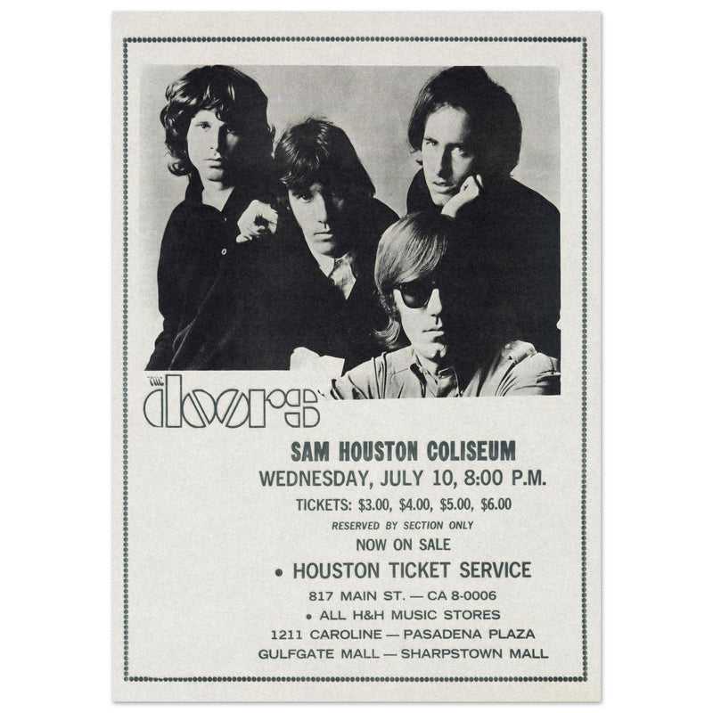 The Doors concert at the Sam Houston Coliseum in 1968.
