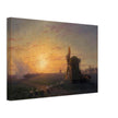 Steppe at sunset by Ivan Aivazovsky.