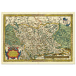 Ancient historic map of Saxony, Meissen, and Thuringia by Abraham Ortelius.