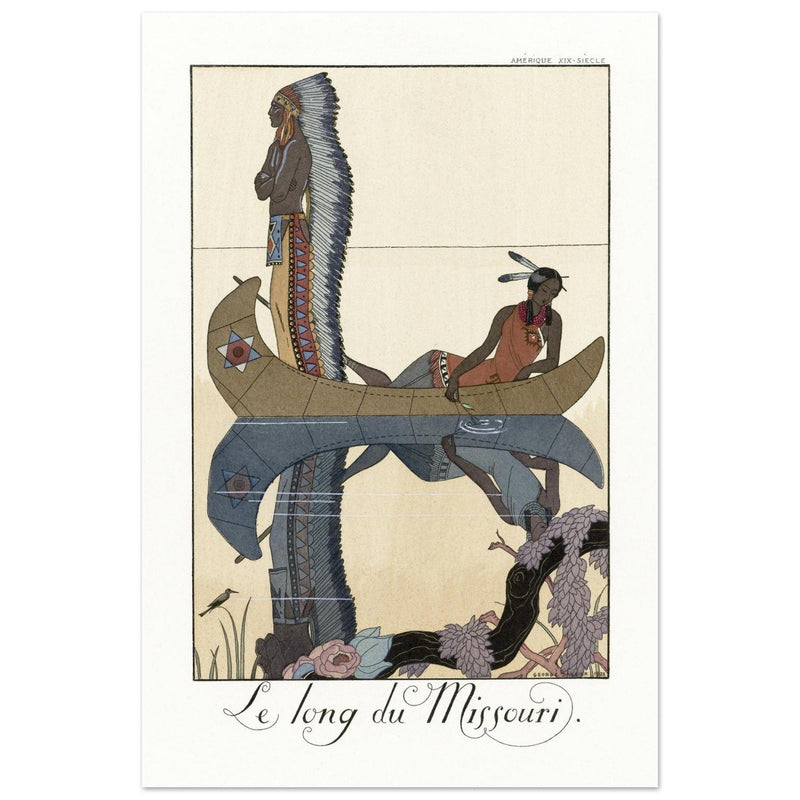 George Barbier The long Missouri vintage illustration