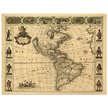 Ancient map of America. Nova Totius Americae Descriptio by Frederik de Wit