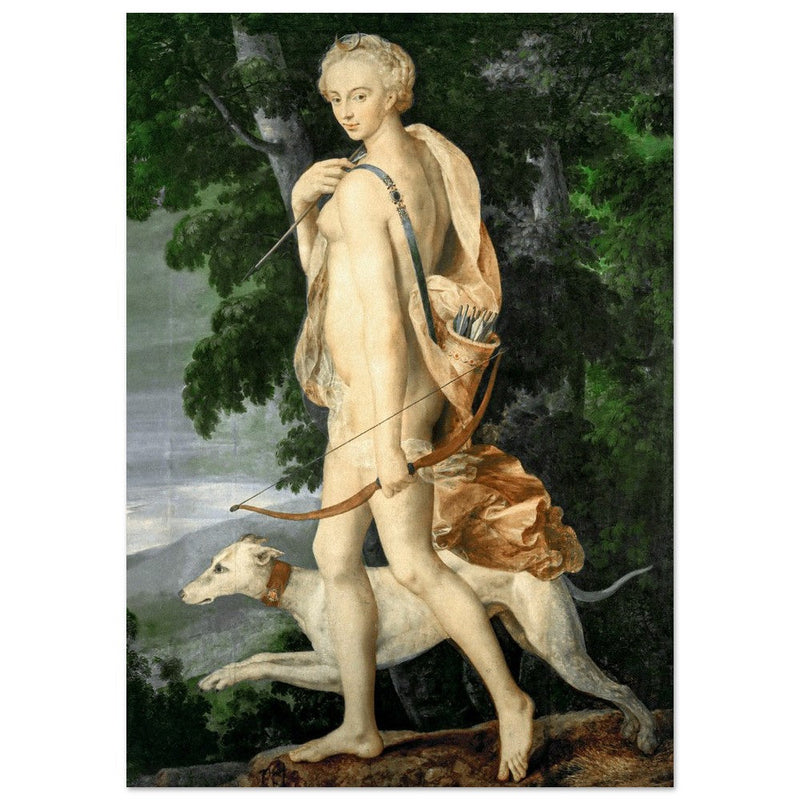 Diana the Huntress attributed to Luca Penni.