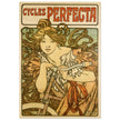Alphonse Mucha print Cycles Perfecta. Art Nouveau bicycle advertising poster.