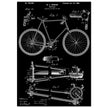 Vintage bicycle patent 1899 by M. C Johnson.