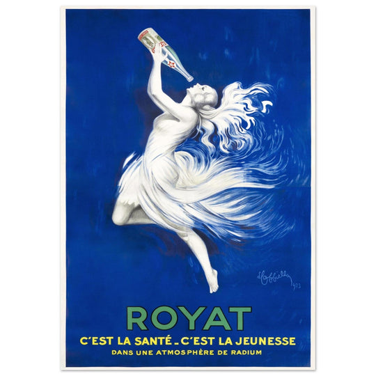 Royat mineral water vintage advertising poster by Leonetto Cappiello 1923.  decor