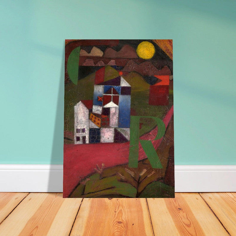 Paul Klee Villa painting.  and redesigned artwork