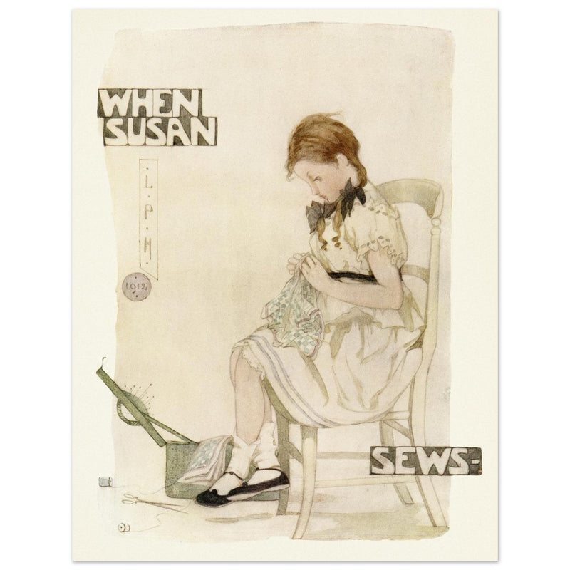 When Susan sews illustration by Lilian Price Hacker