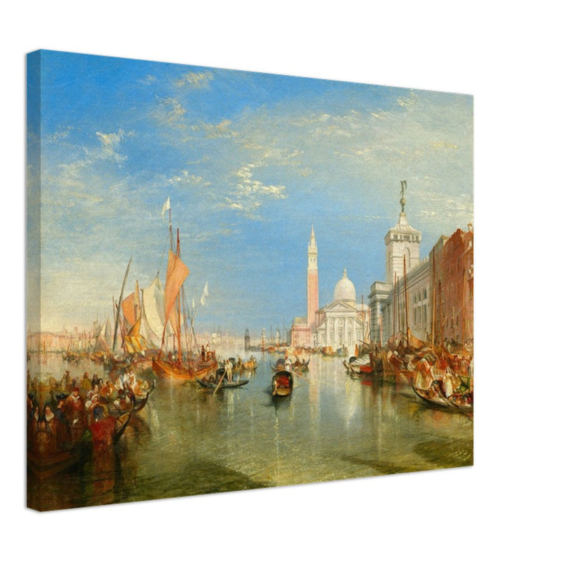 Venice Italy antique painting by Joseph Mallord William Turner. The Dogana and San Giorgio Maggiore.