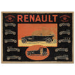 Renault Billancourt vintage poster 1920 Seine models .
