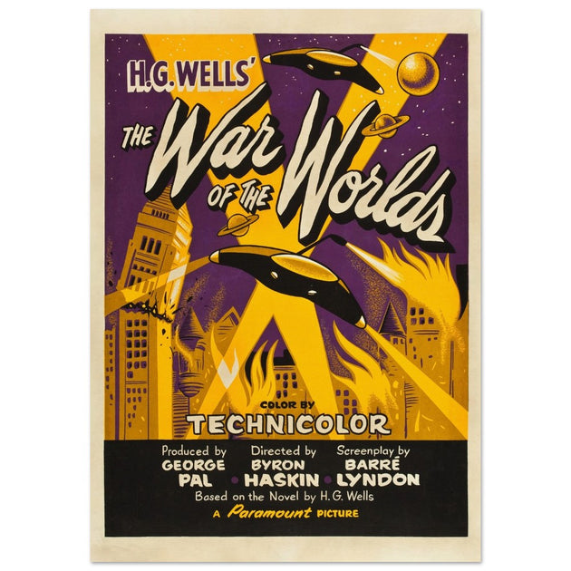 The War of the Worlds movie poster.