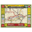 London Undergroud routes city map 1908.