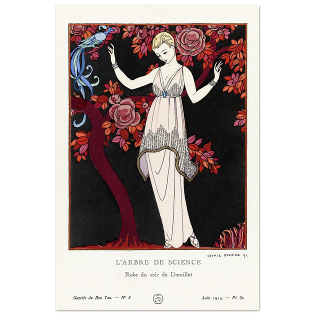 George Barbier The Tree of Knowledge vintage illustration 1914.