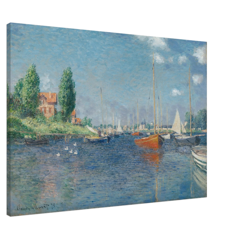 Red Boats Argenteuil by Claude Monet