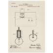 Electric Lighting patent  by Nikola Tesla.