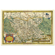 Ancient historic map of Saxony, Meissen, and Thuringia by Abraham Ortelius.